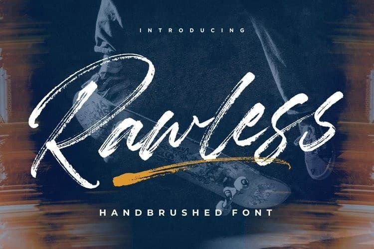 Rawless Brush Font