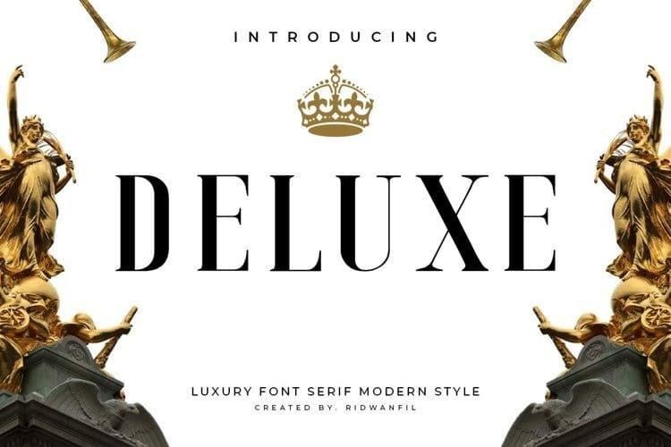 Deluxe Luxury Serif Font Family
