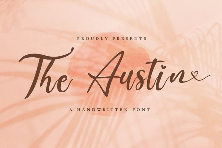The Austin Handwritten Script Font