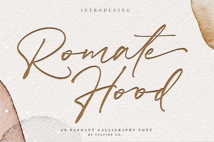 Romate Hood Handwritten Font