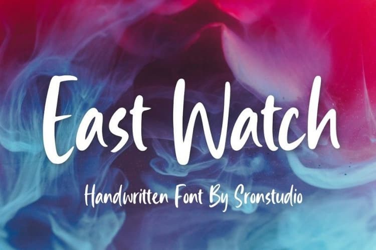 East Watch Bold Handwritten Font