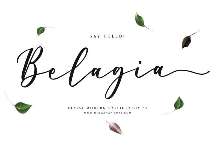 Belagia Classy Calligraphy Font