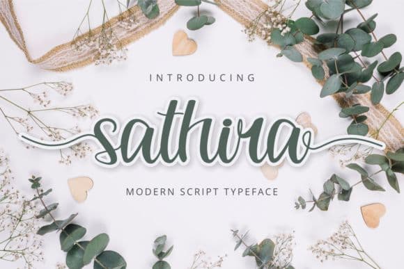 Sathira Calligraphy Script Font