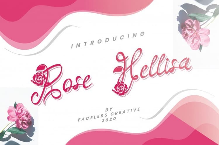 Rose Hellisa Calligraphy Font