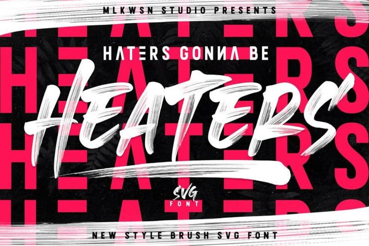 Heaters Brush Font