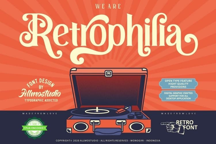 Retrophilia Bold Serif Font