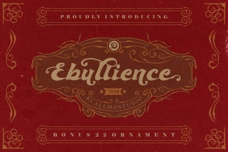 Ebullience Retro Script Font
