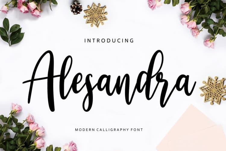 Alesandra Modern Calligraphy Font