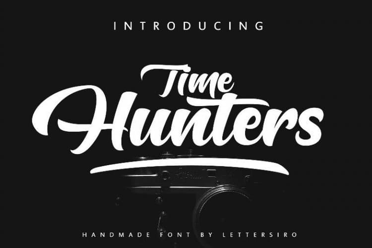 Hunters Bold Script Font