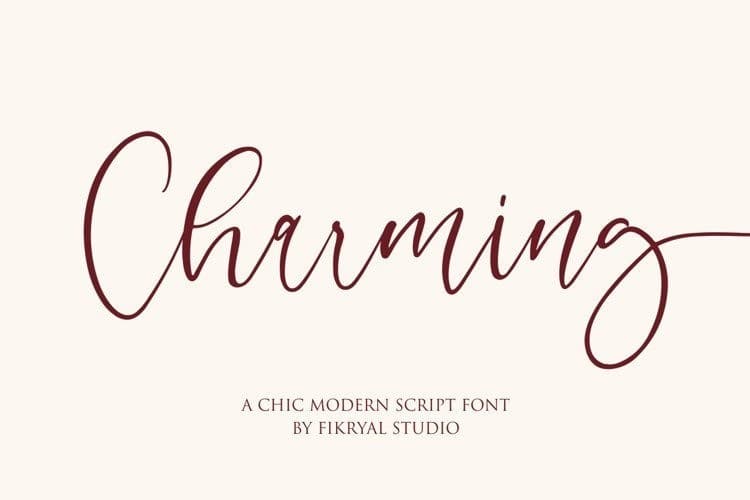 Charming Calligraphy Font