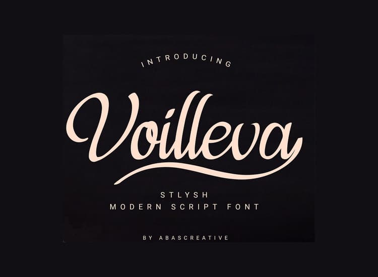 Voilleva Calligraphy Script Font