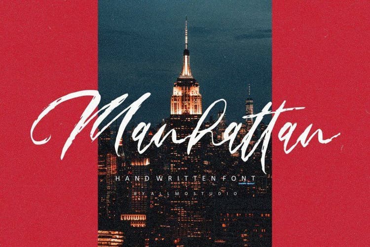 Manhattan Brush Font