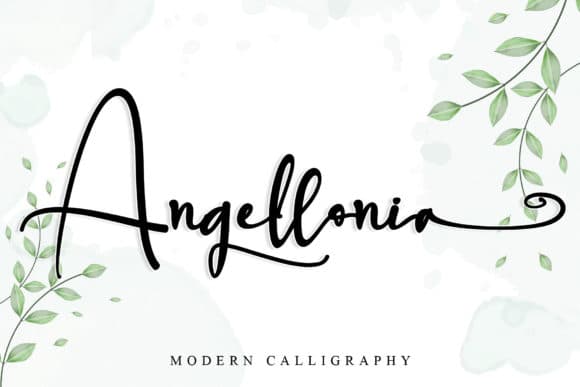 Angellonia Calligraphy Font