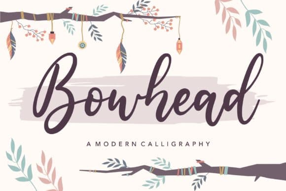 Bowhead Modern Calligraphy Font