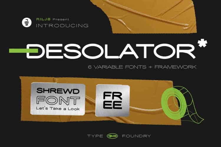 Desolator Sans Serif Font