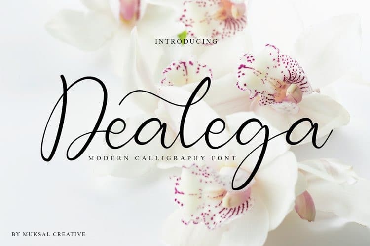 Dealega Calligraphy Font
