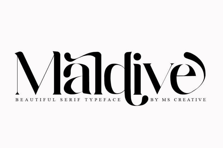 Maldive Modern Serif Font