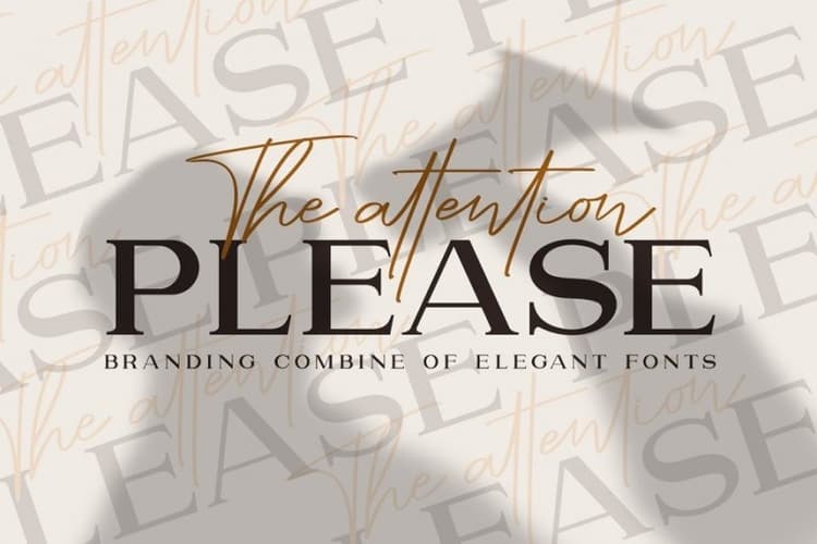 The Attention Please Font Duo