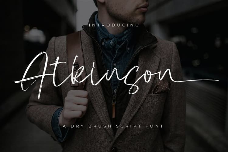 Atkinson Dry Brush Script Font