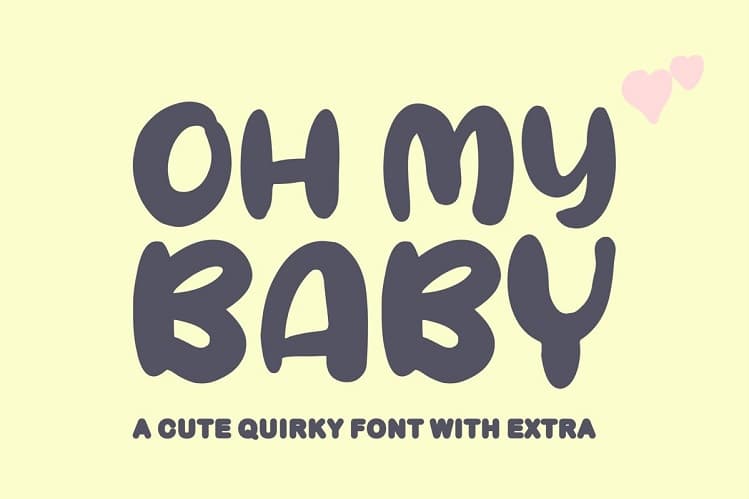 Oh My Baby Cartoon Font