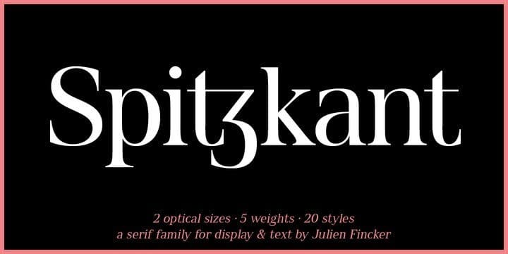 Spitzkant Serif Font