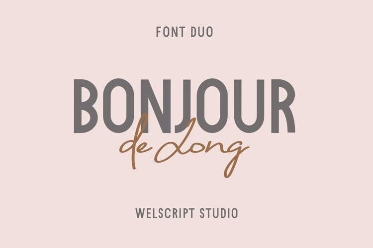 Bonjour de Jong Font Duo