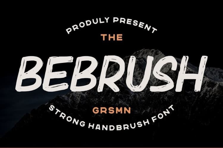 Bebrush Handbrush Font