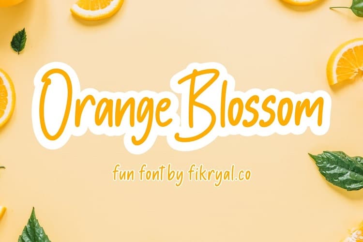 Orange Blossom Handwritten Font