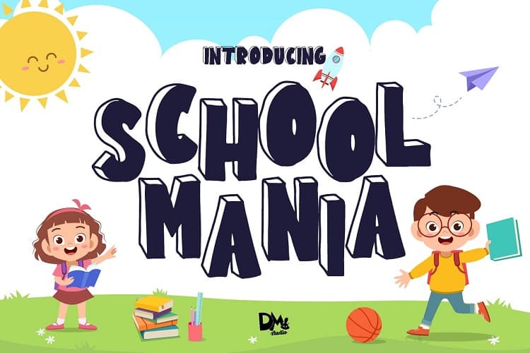 School Mania Display Font