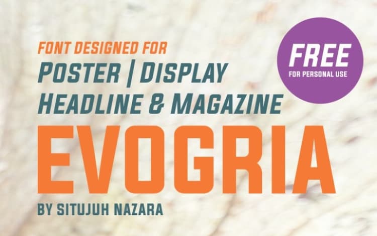 Evogria Sans Serif Font