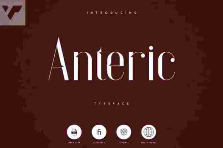 Anteric Display Typeface