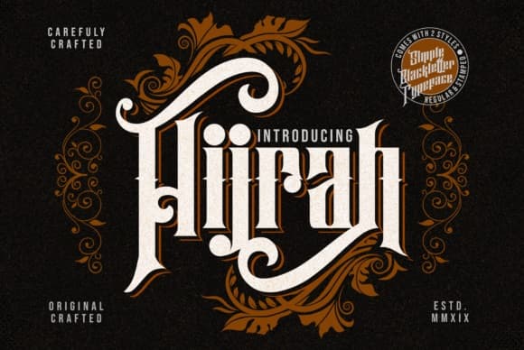 Hijrah Display Gothic Font