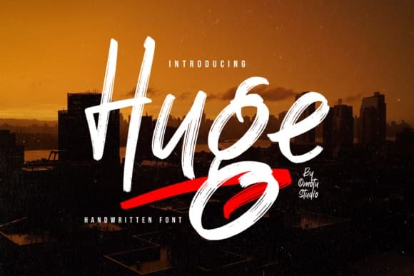 Huge Brush Script Font