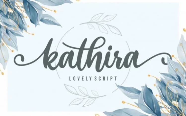 Kathira Calligraphy Script Font