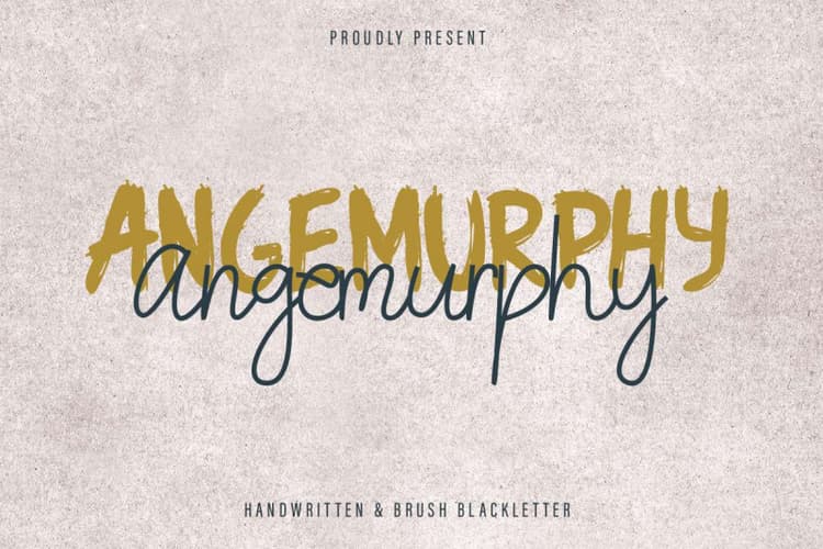 Angemurphy Script Font Duo