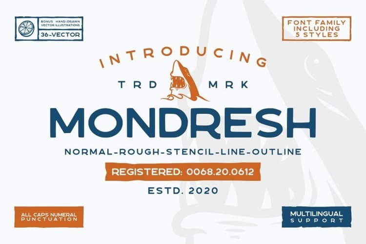 Mondresh Rough Sans Font