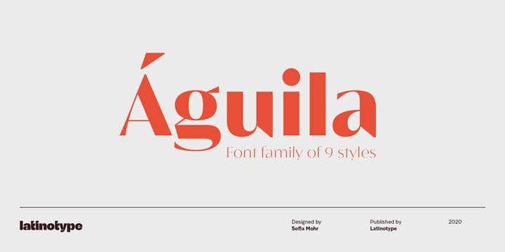 Águila Sans Serif Font