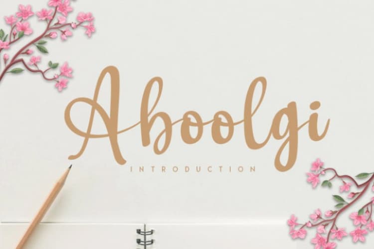 Aboolgi Handwritten Script Font