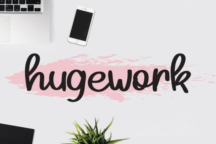 Hugework Bold Handwritten Font