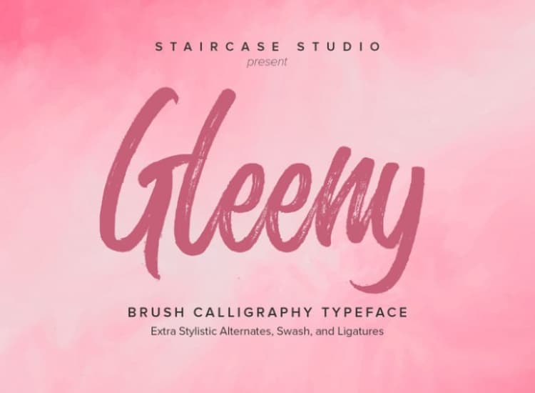 Glenny Brush Font