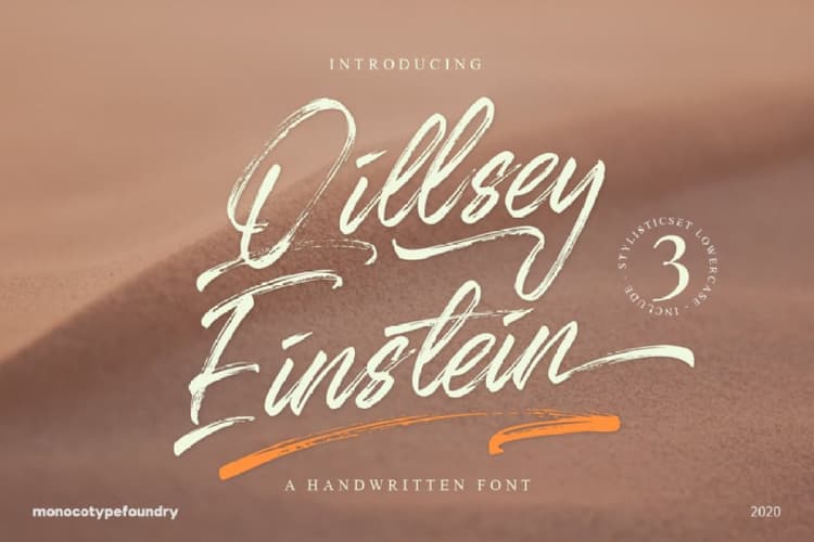 Qillsey Einstein Brush Font