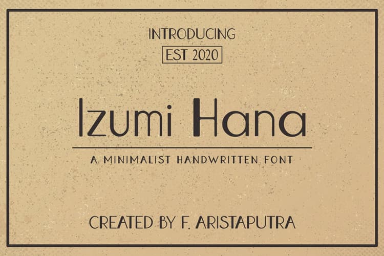 Izumi Hana Sans Serif Font