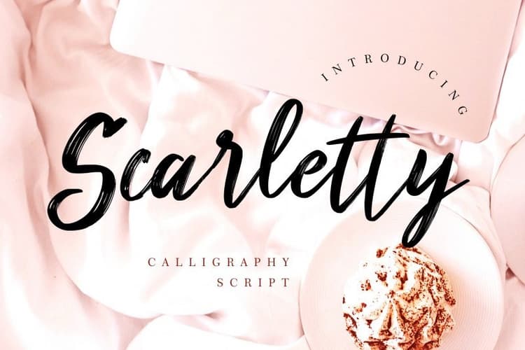 Scarletty Brush Script Font