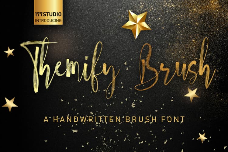 Themify Brush Script Font