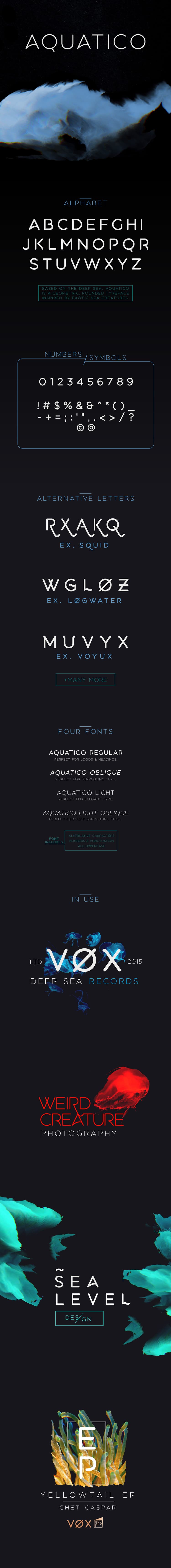 Aquatico Font Free