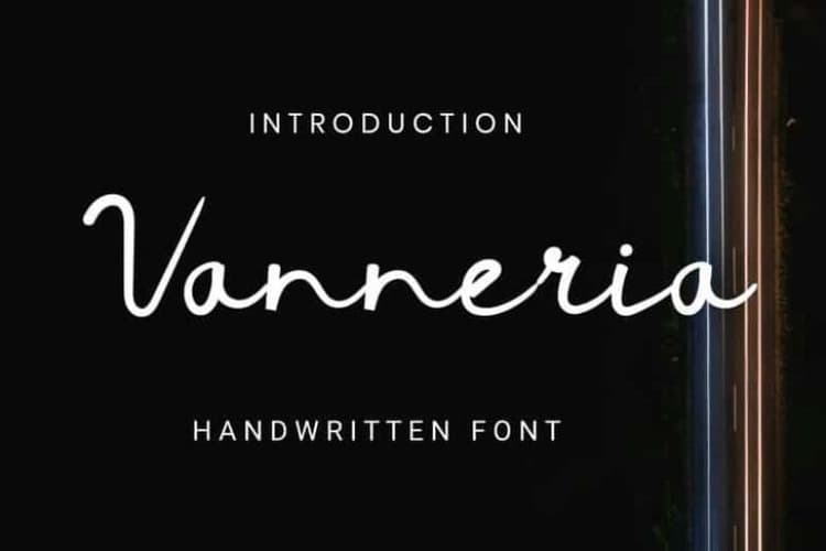 Vanneria Handwritten Font