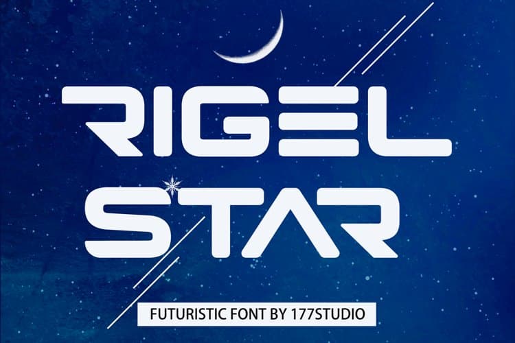 Rigel Star Display Font