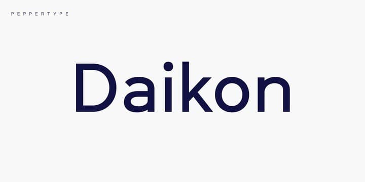 Daikon Sans Serif Font