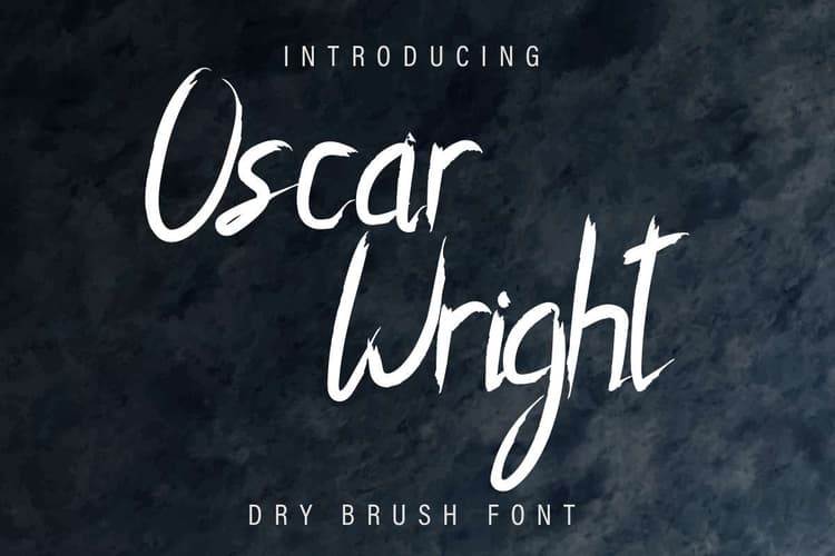 Oscar Wright Dry Brush Font