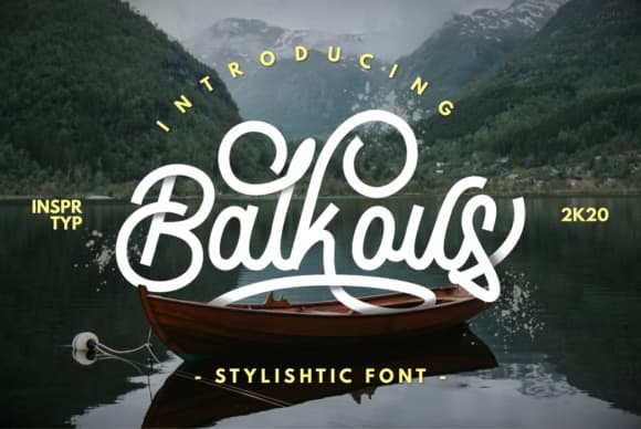 Balcous Monoline Script Font